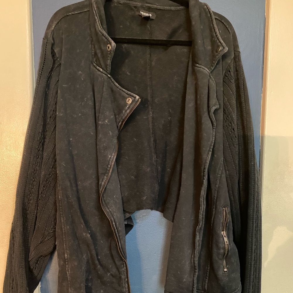 Torrid Moto Jacket Sweater - deconstructed